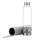 Sticla de apa Navaris cu pietre semipretioase, capac inox, husa neopren, 420 ml, 53150.06