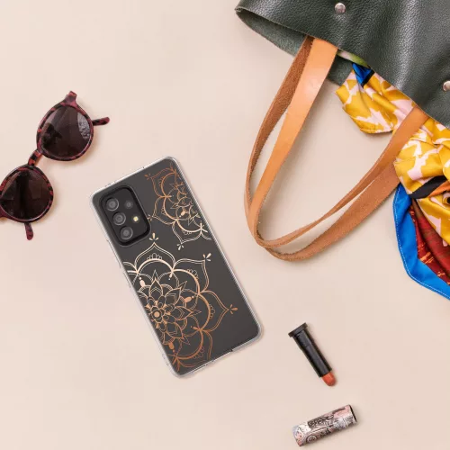 Θήκη Kwmobile για Samsung Galaxy A53 5G, σιλικόνη, διαφανές/ροζ, 58800.02