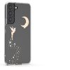 Θήκη Kwmobile για Samsung Galaxy S22, σιλικόνη, διαφανές/χρυσό, 58794.01