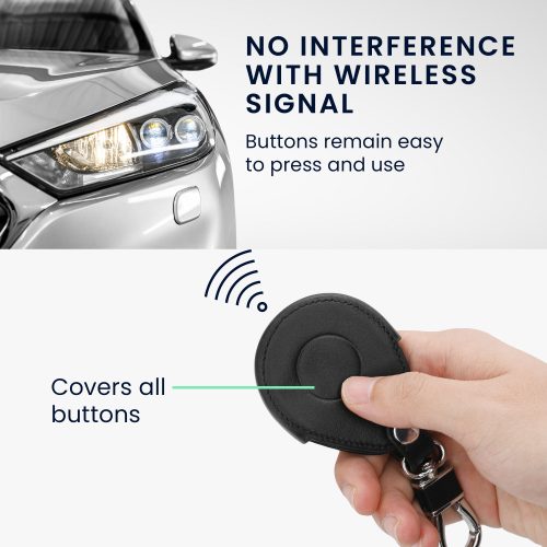 Θήκη κλειδιού μοτοσυκλέτας για Harley Davidson, Kwmobile, Μαύρο/Λευκό, Οικολογικό Δέρμα, 58826.03