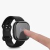 Σετ 2 θηκών Kwmobile για Fitbit Versa 4/Sense 2, Silicone, Black/Transparent, 58874.01