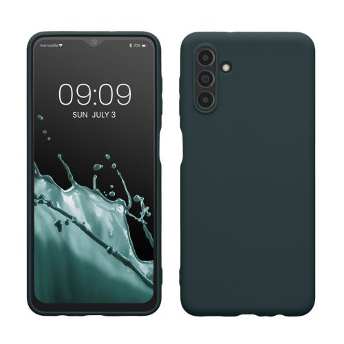 Θήκη Kwmobile για Samsung Galaxy A04s, Σκούρο πράσινο, Σιλικόνη, 58921.202