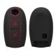 Κλειδιά αυτοκινήτου για Suzuki 2 Κουμπιά - Keyless Go, Kwmobile, Μαύρο/Κόκκινο, Σιλικόνη, 47668.03