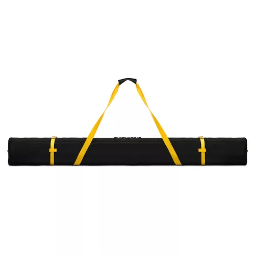 Husa schiuri Navaris, 170x15x30 cm, 1680D, fermoar dublu, curele captusite, negru/galben, poliester