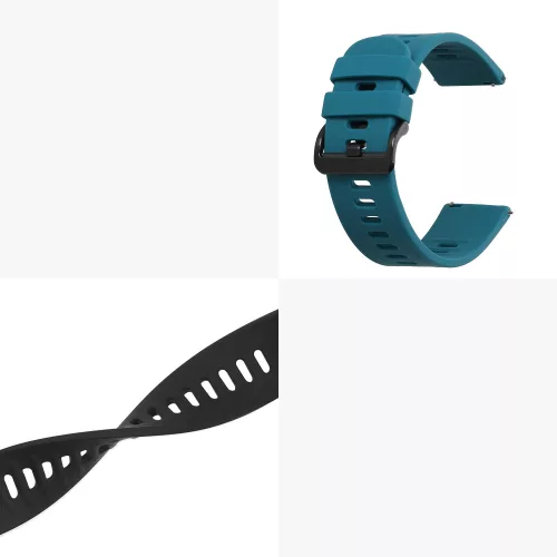 Σετ 2 ιμάντες για AGPTEK LW11, Kwmobile, Green/Black, Silicone, 56653.57