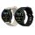Σετ 2 ιμάντων για Xiaomi Mi Watch/Mi Watch Color Sport, Kwmobile, Μαύρο/Γκρι, Σιλικόνη, 58466.02