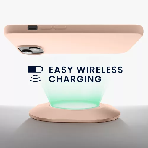 Θήκη Kwmobile για Apple iPhone 14, σιλικόνη, κρέμα, 59079.225