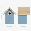 Casa din lemn pentru pasari Navaris, 25x20x17.9 cm, cu intrare metalica, 55458.02