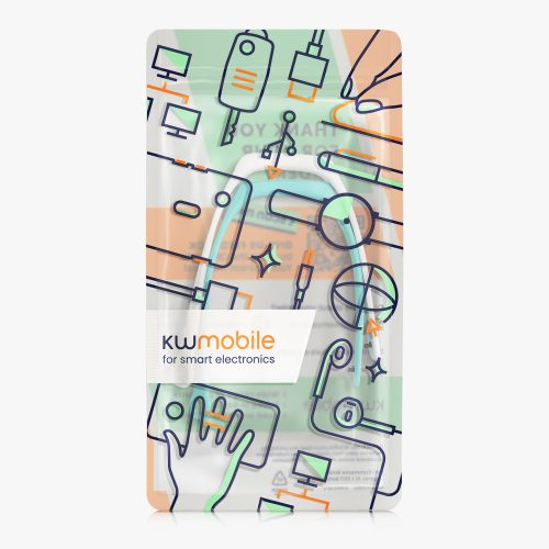 Σετ 2 ιμάντες για Oppo Band Sport, Kwmobile, Λευκό/Πράσινο, Σιλικόνη, 57437.05