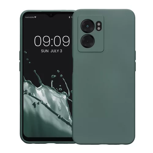 Θήκη Kwmobile για OPPO A77, Silicone, Green, 59245.169