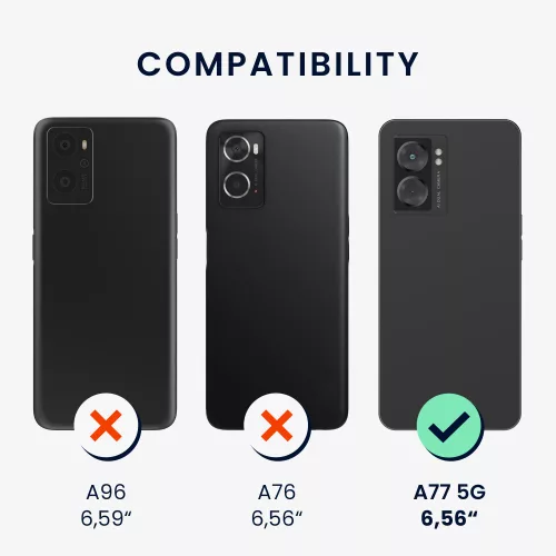 Θήκη Kwmobile για OPPO A77, Silicone, Green, 59245.169