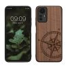 Θήκη Kwmobile για Xiaomi Redmi Note 12S, Καφέ, Ξύλο/Σιλικόνη, 60692.01