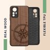Θήκη Kwmobile για Xiaomi Redmi Note 12S, Καφέ, Ξύλο/Σιλικόνη, 60692.01