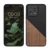 Θήκη Kwmobile για Xiaomi 13 5G, Καφέ/Μαύρο, Ξύλο/Σιλικόνη, 60705.01