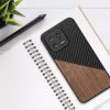 Θήκη Kwmobile για Xiaomi 13 5G, Καφέ/Μαύρο, Ξύλο/Σιλικόνη, 60705.01