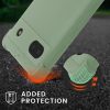 Bumper kwmobile για Google Pixel 6a, Silicone, Green, 58567.172