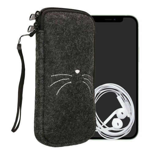 Κάλυμμα Kwmobile Universal XL - 6.8", Textile, Grey/White, 49866.4.13