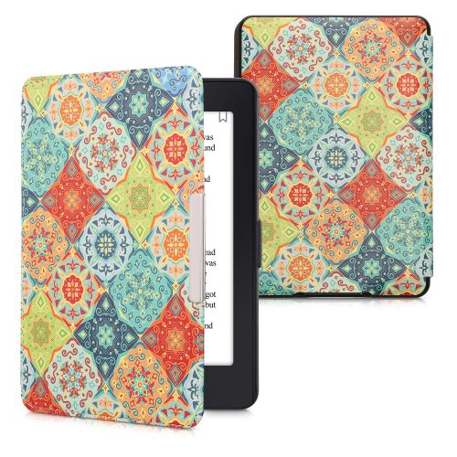 Κάλυμμα kwmobile για Amazon Kindle Paperwhite 7, Οικολογικό δέρμα, Πολύχρωμο, 45569.59