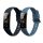 Σετ 2 ιμάντες kwmobile για Honor Band 5/Band 4, Silicone, Blue/Grey, 59596.05