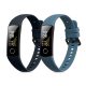 Σετ 2 ιμάντες kwmobile για Honor Band 5/Band 4, Silicone, Blue/Grey, 59596.05