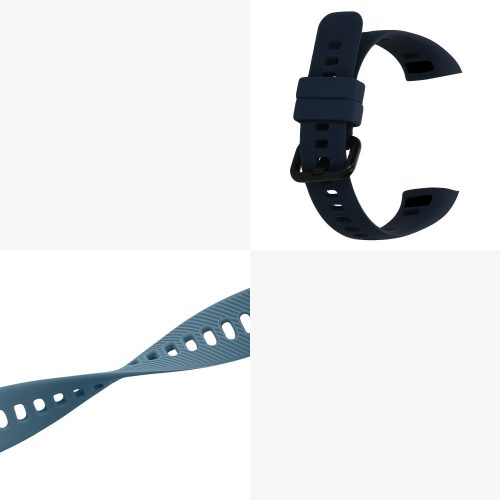 Σετ 2 ιμάντες kwmobile για Honor Band 5/Band 4, Silicone, Blue/Grey, 59596.05