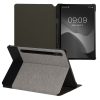 Εξώφυλλο βιβλίου kwmobile για Samsung Galaxy Tab S8/Galaxy Tab S7, Textile, Γκρι/Μαύρο, 60385.25