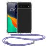 Προφυλακτήρας kwmobile για Google Pixel 6, Silicone, Transparent/Purple, 55596.108