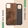 Θήκη kwmobile για Apple iPhone 11, Wood, Brown, 49799.17