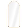 Oglinda de perete Navaris, arcuita full length, rama aluminiu, 110x50 cm, argintiu, aluminiu