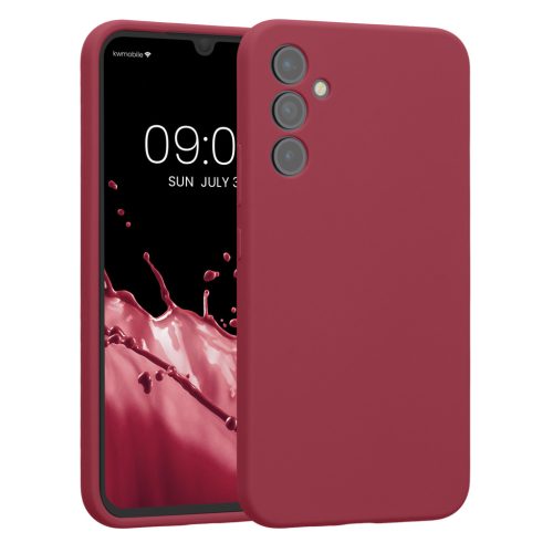 Θήκη Kwmobile για Samsung Galaxy A34 5G, Κόκκινη, Σιλικόνη, 60807.209