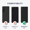 Θήκη Kwmobile με κορδόνι για Sony Xperia 10 V, Διαφανής/Μαύρη, Σιλικόνη, 61195.03