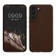 Θήκη Kwmobile για Samsung Galaxy S22, καφέ, σιλικόνη, 56756.247