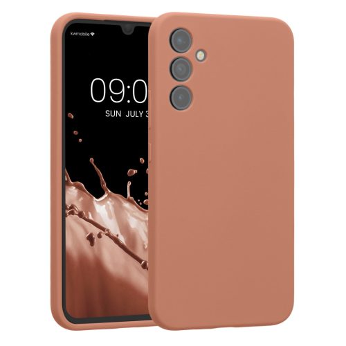 Θήκη Kwmobile για Samsung Galaxy A34 5G, σκούρα κρέμα, σιλικόνη, 60807.237