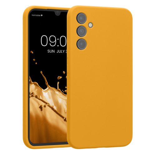 Θήκη Kwmobile για Samsung Galaxy A34 5G, Πορτοκαλί, Σιλικόνη, 60807.191