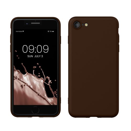 Θήκη Kwmobile για Apple iPhone SE (2022)/iPhone SE (2020)/iPhone 8, Καφέ, Σιλικόνη, 49979.247