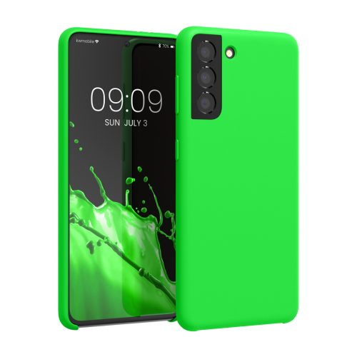 Θήκη Kwmobile για Samsung Galaxy S21, Πράσινη, Σιλικόνη, 54056.44