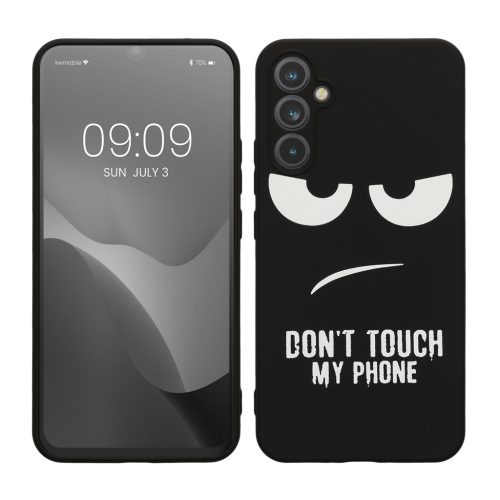 Θήκη Kwmobile για Samsung Galaxy A34 5G, Μαύρη/Λευκή, Σιλικόνη, 61245.01