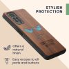 Θήκη Kwmobile για Xiaomi Redmi Note 11 Pro 5G/Redmi Note 12 Pro, Καφέ/Μαύρο, Ξύλο/Σιλικόνη, 57381.15