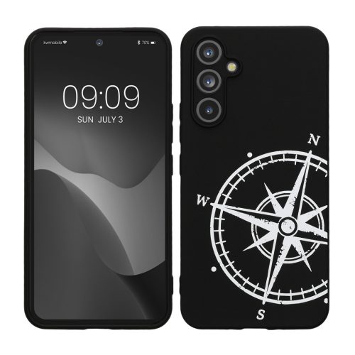 Θήκη Kwmobile για Samsung Galaxy A54 5G, Μαύρη/Λευκή, Σιλικόνη, 61246.03