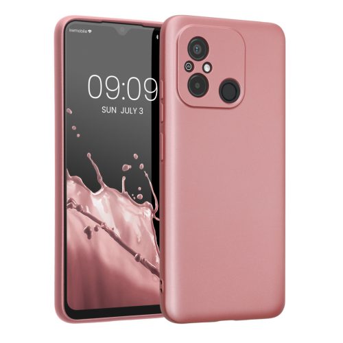 Θήκη Kwmobile για Xiaomi Redmi 12C, Ροζ, Σιλικόνη, 61262.31