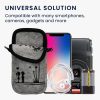 Kwmobile Universal Case για τηλέφωνο XXL, 7 ιντσών, Γκρι/Μαύρο, Textile, 58702.5.02