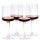 Set 4 Pahare Vin Navaris, 400 ml, cu picior, design modern, transparent, 56212.03