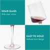 Set 4 Pahare Vin Navaris, 400 ml, cu picior, design modern, transparent, 56212.03