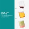 Set 4 Pahare Vin Navaris, 400 ml, cu picior, design modern, transparent, 56212.03