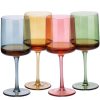 Set 4 Pahare Vin Navaris, 400 ml, cu picior, multicolor, design modern, 56212.07
