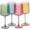Set 4 Pahare Vin Navaris, 400 ml, cu picior, multicolor, design modern, 56212.07