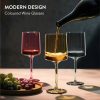 Set 4 Pahare Vin Navaris, 400 ml, cu picior, multicolor, design modern, 56212.07