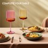 Set 4 Pahare Vin Navaris, 400 ml, cu picior, multicolor, design modern, 56212.07