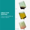 Set 4 Pahare Vin Navaris, 400 ml, cu picior, verde, design modern, 56212.05