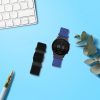Σετ 2 ιμάντες kwmobile για Xiaomi Mi Watch Color Sport/Watch S1 Active, Nylon, Black/Blue, 59518.04